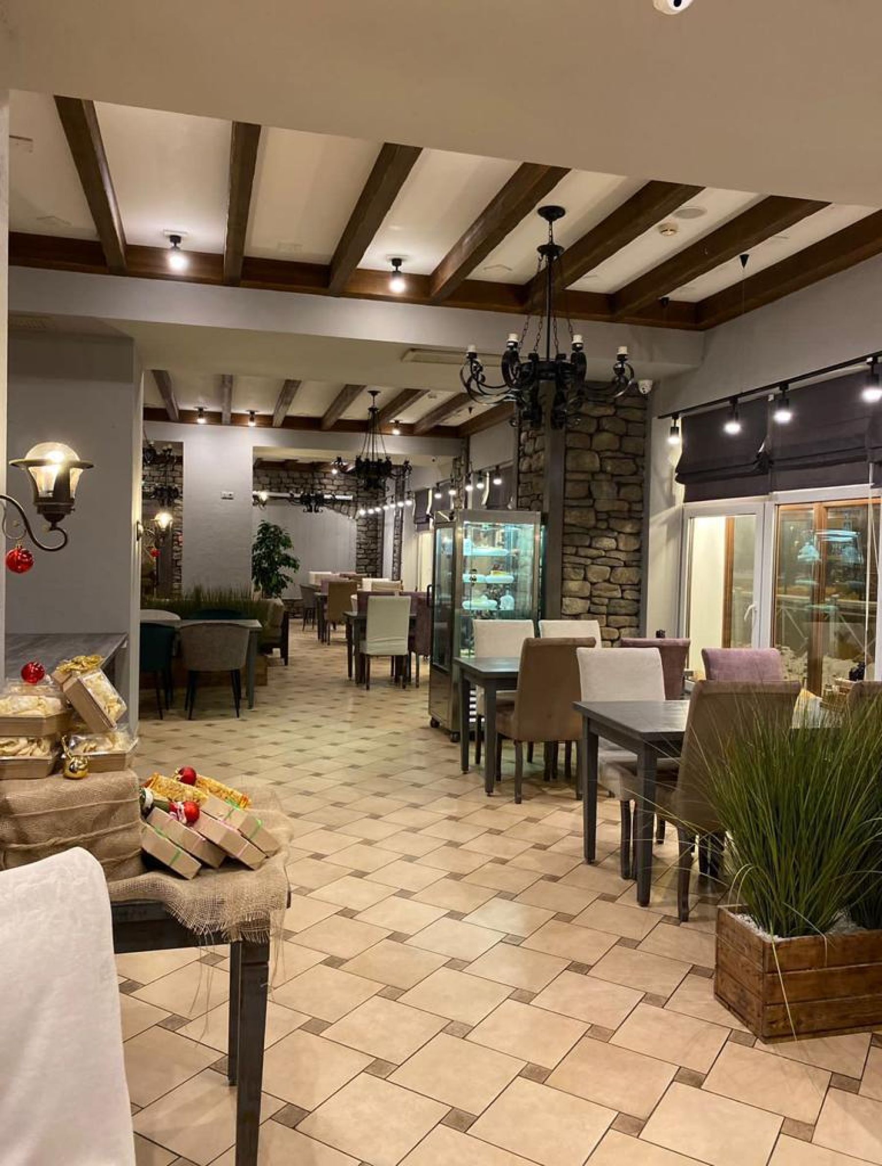 Велком-зона в банкетном зале "Ферма"