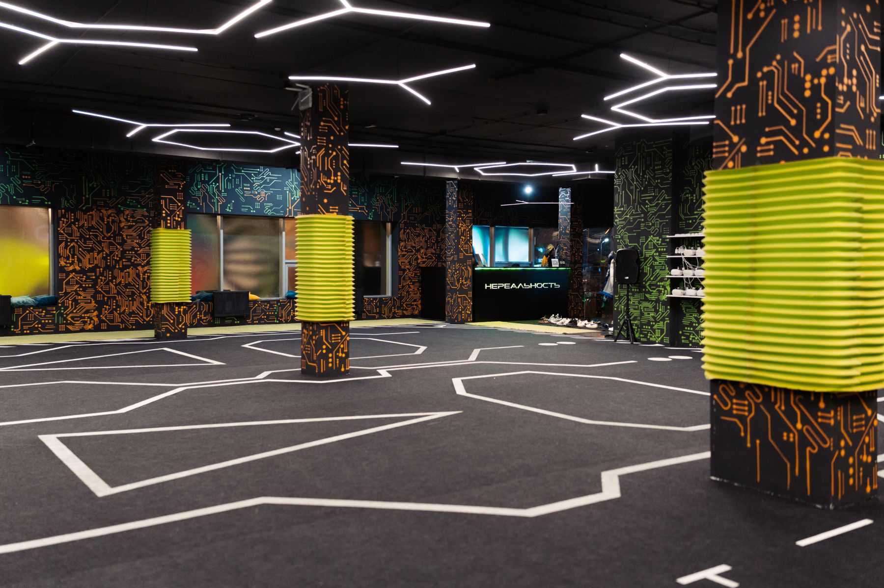 Стильный интерьер VR парка на Каширском шоссе