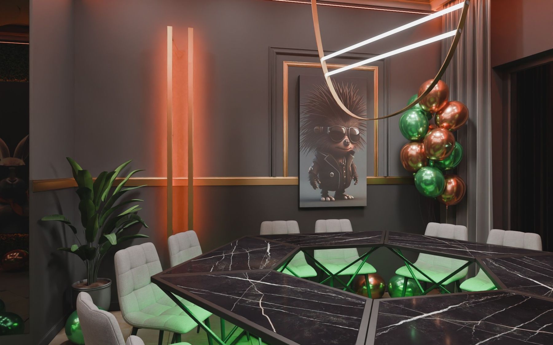 Современный лофт с верандой и панорамными окнами