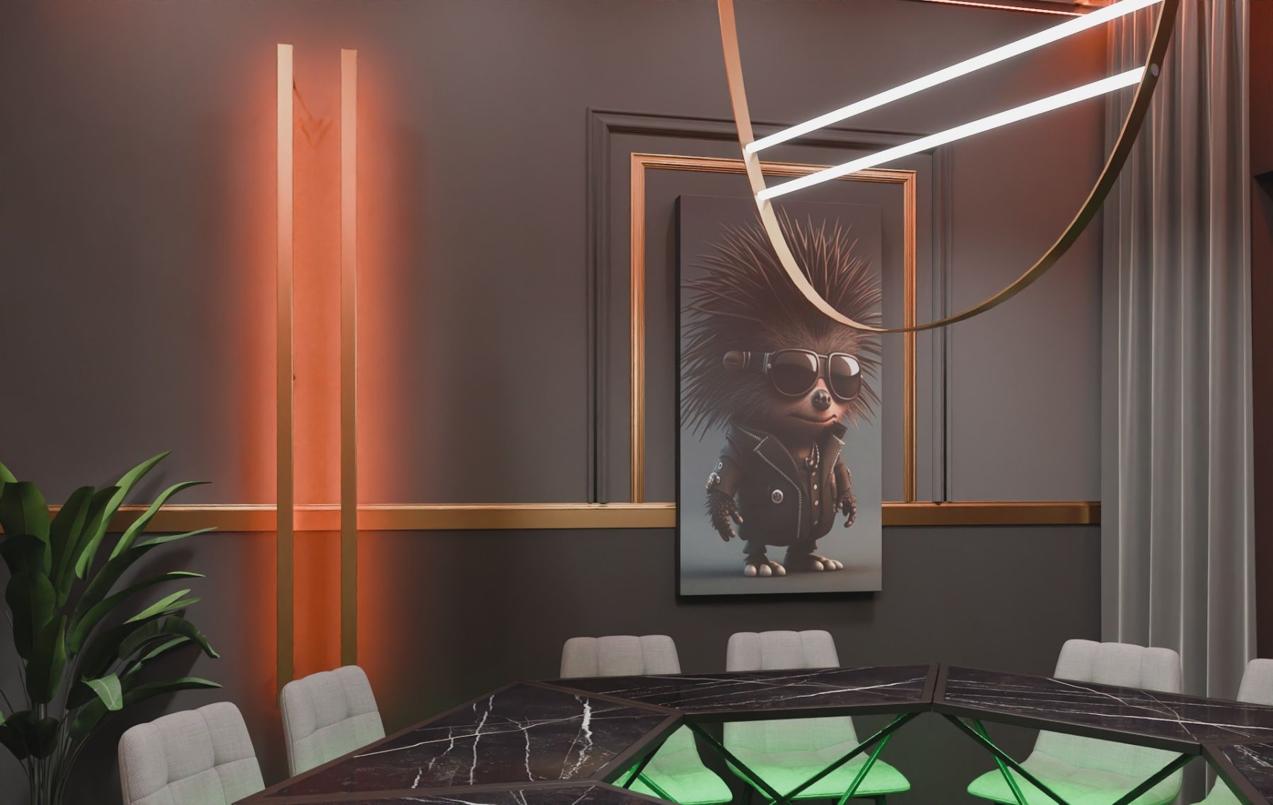 Веранда на крыше с видом на Москву