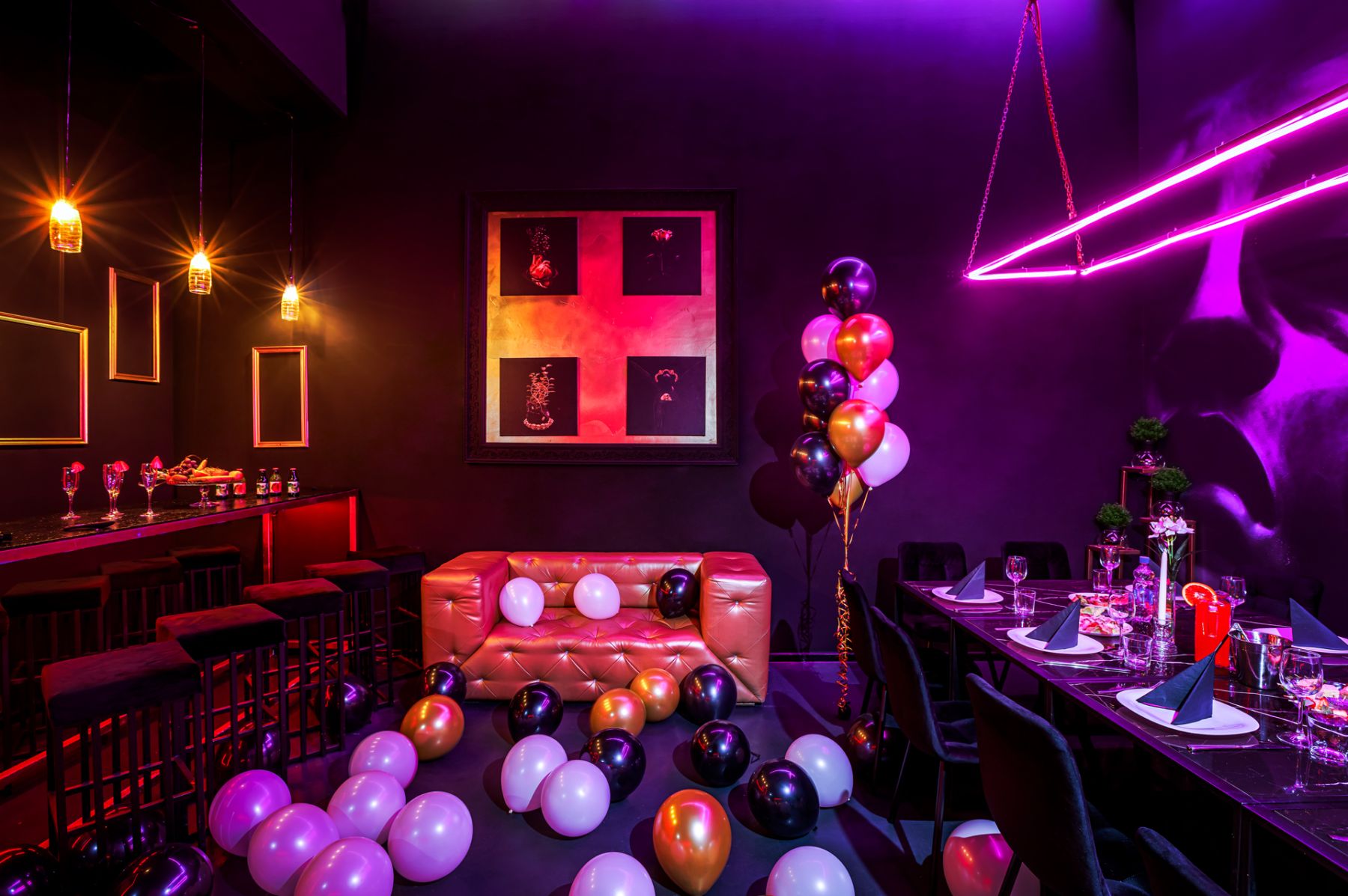 Лаундж-зона в арт-лофте на Бауманской