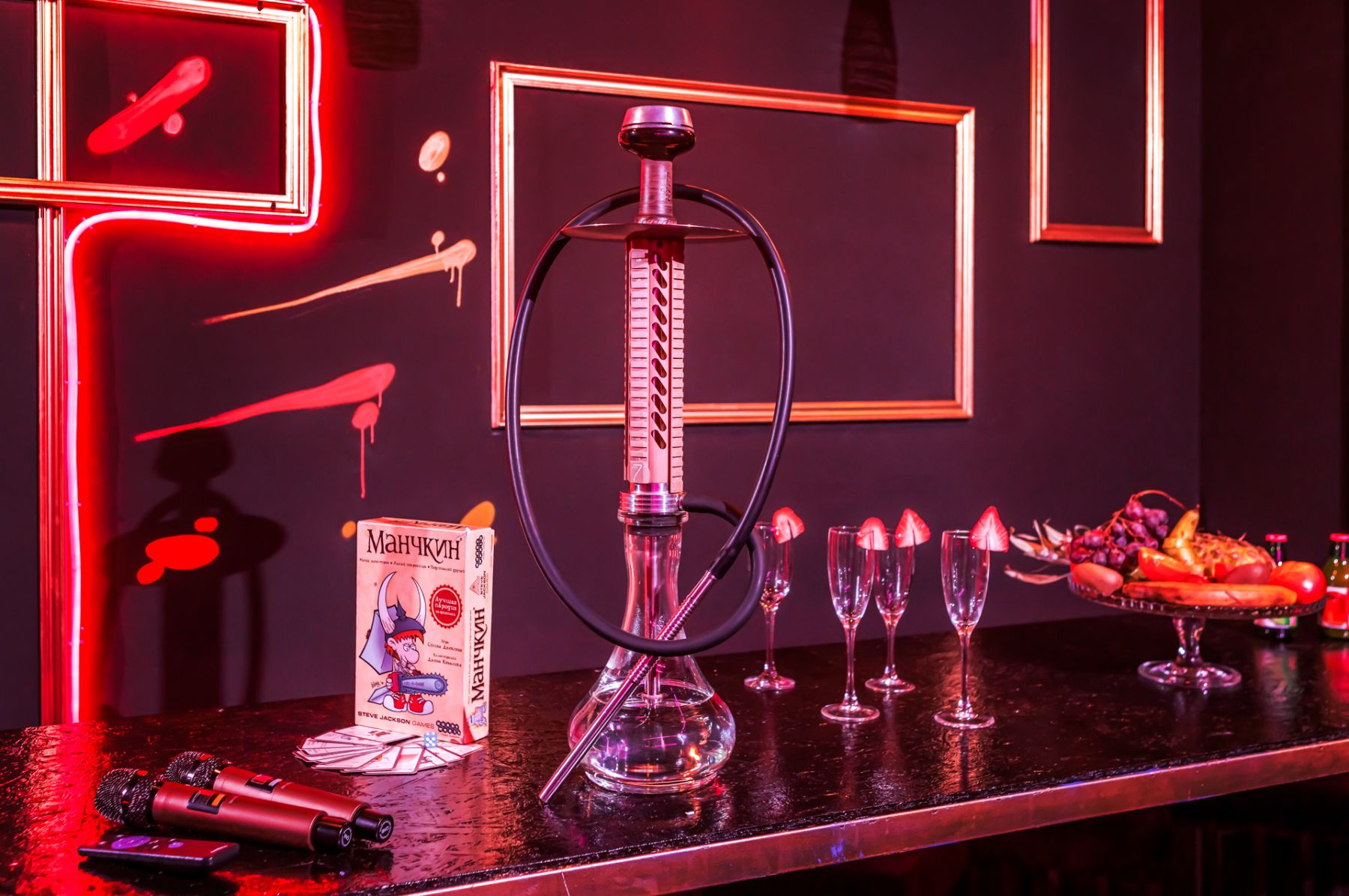 Караоке-зона в арт-лофт для вечеринок