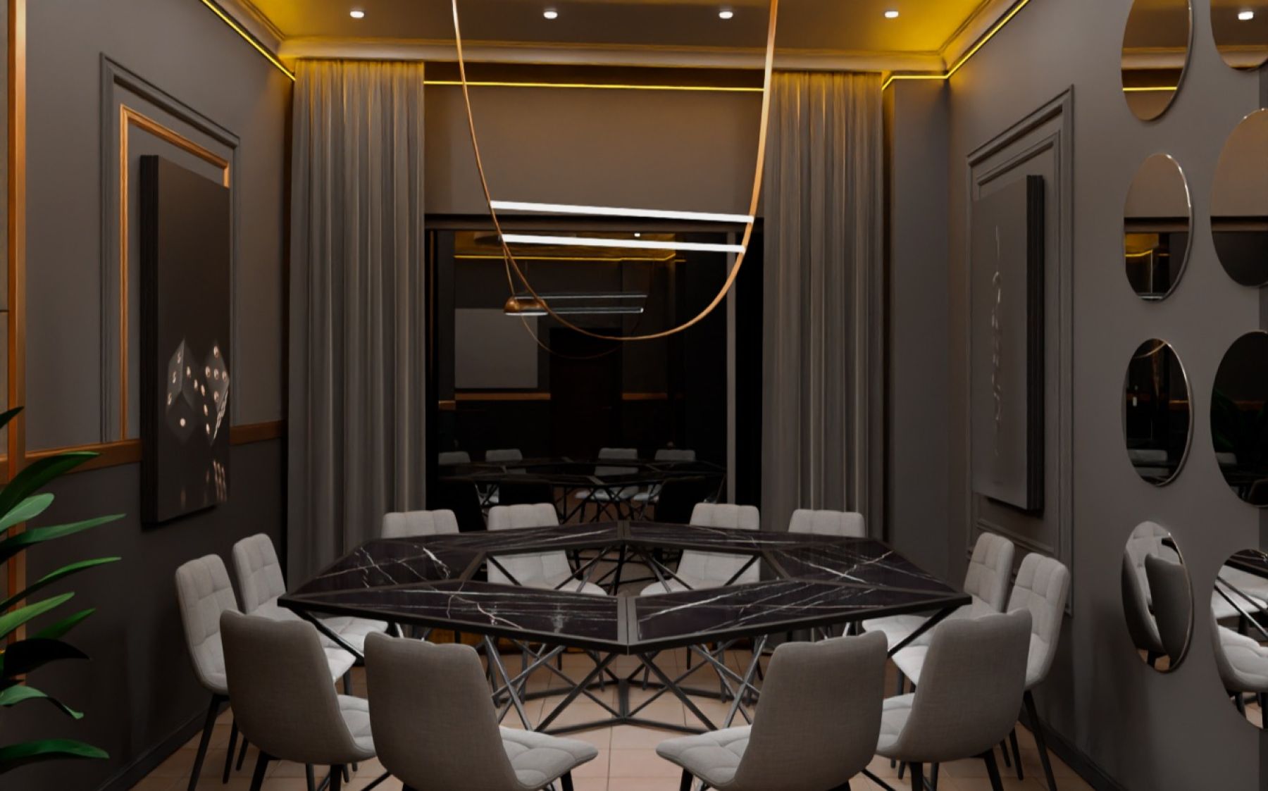 Современный лофт с верандой на крыше