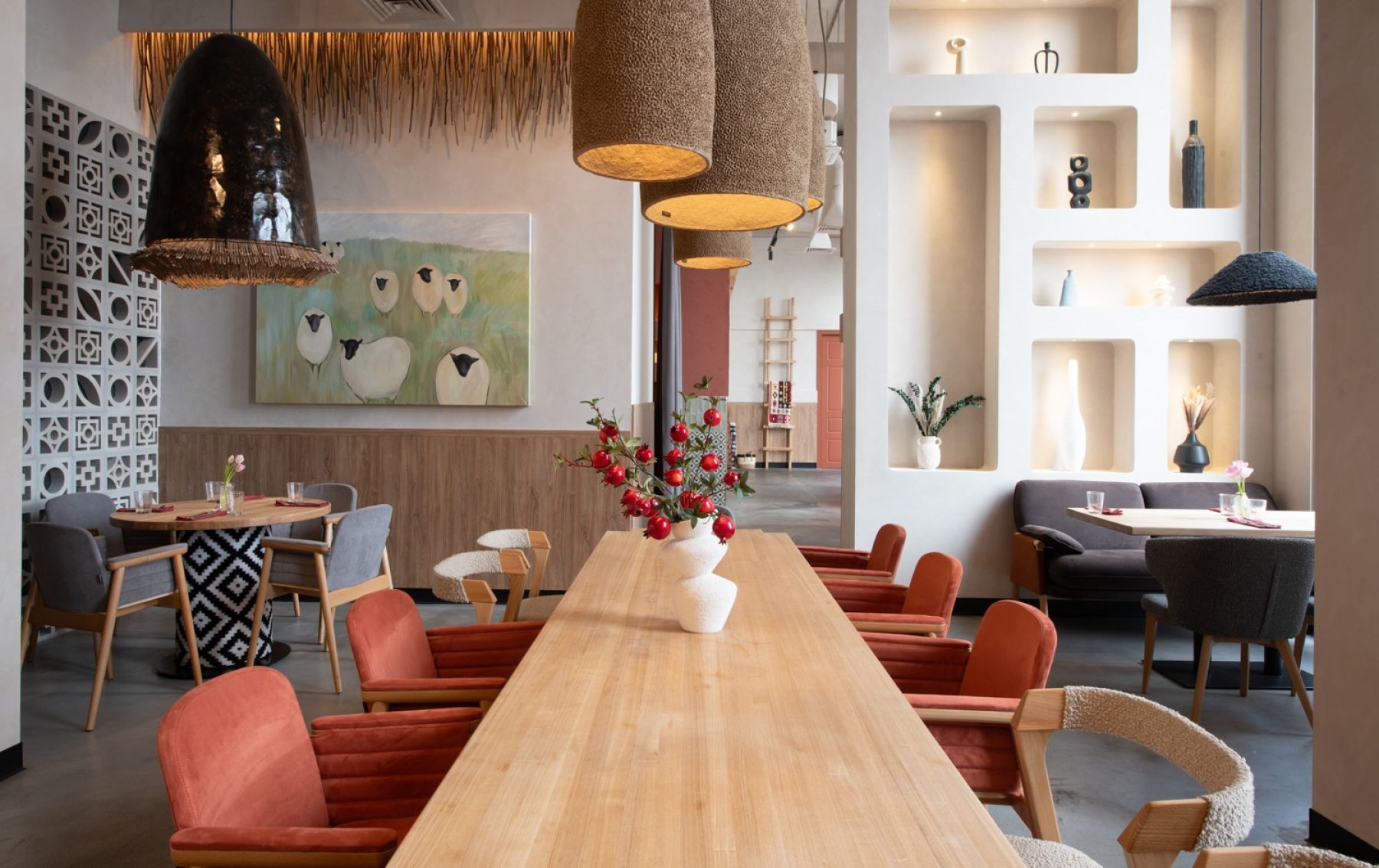 Интерьер грузинского ресторана Алубали