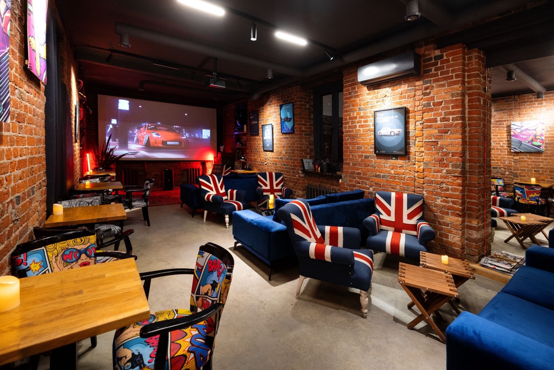 Зона для мероприятий в Pipes Studio