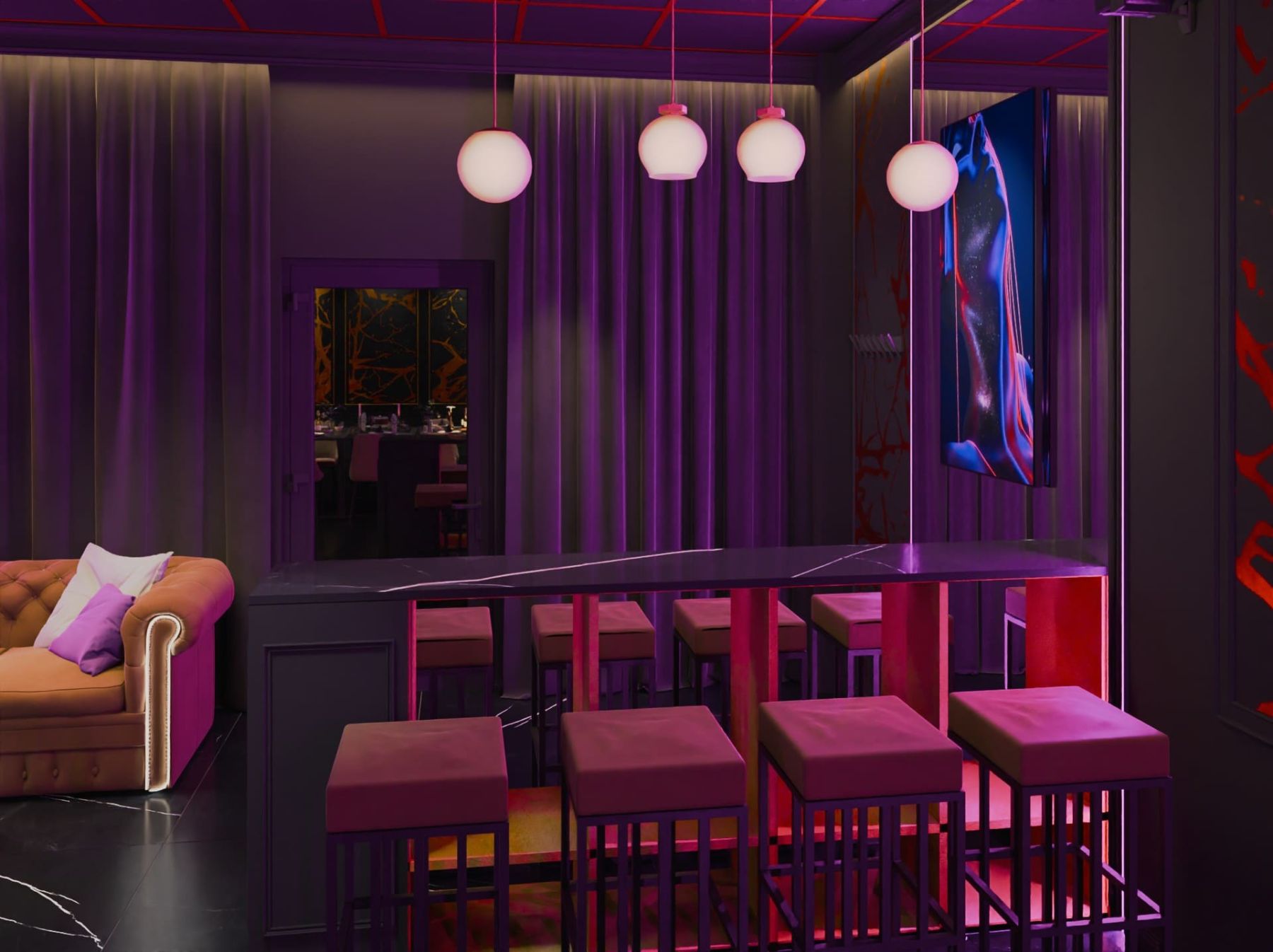 Караоке-зона в лофте Двойной Антик