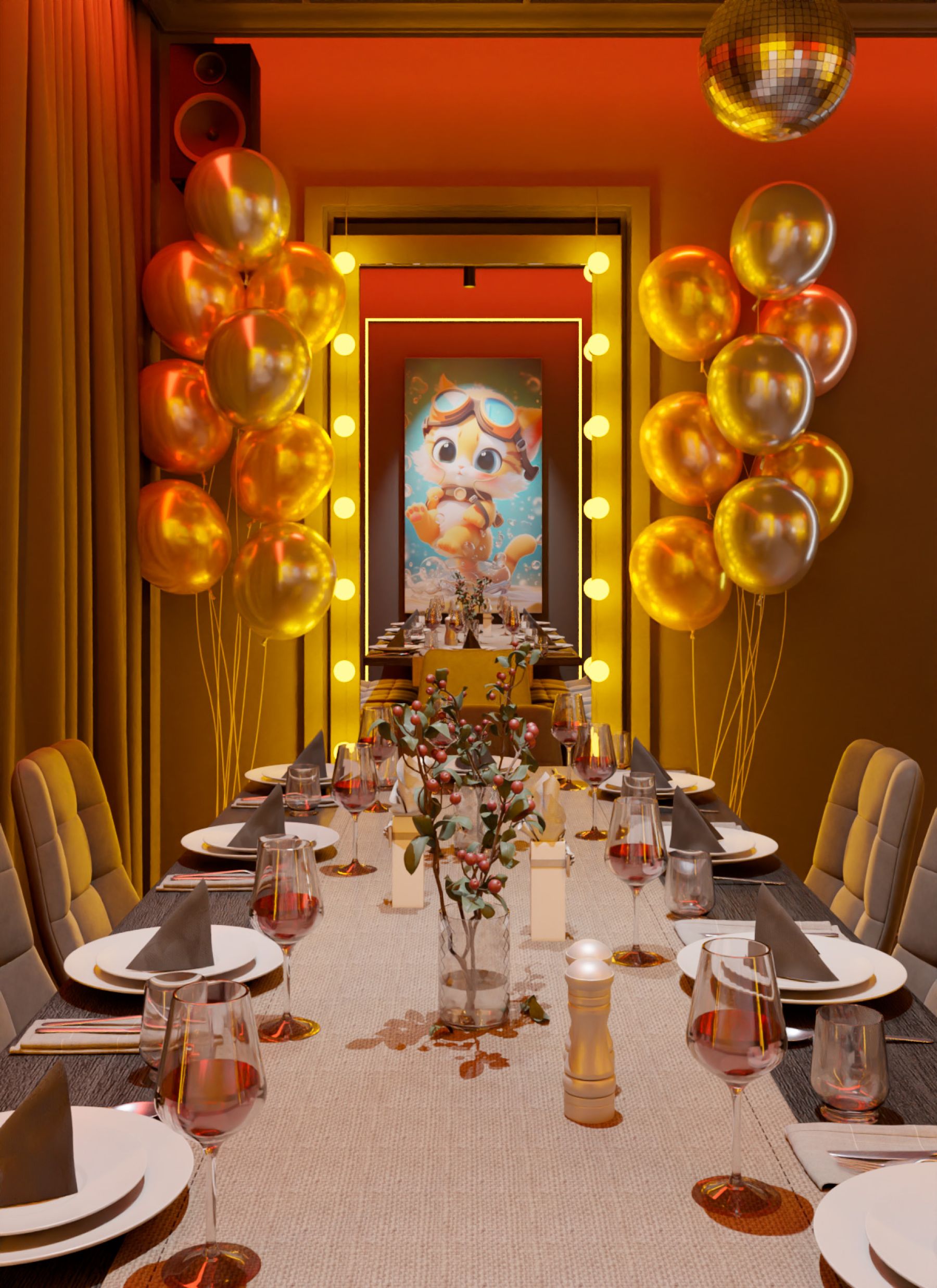 Лаундж-зона в детском лофте