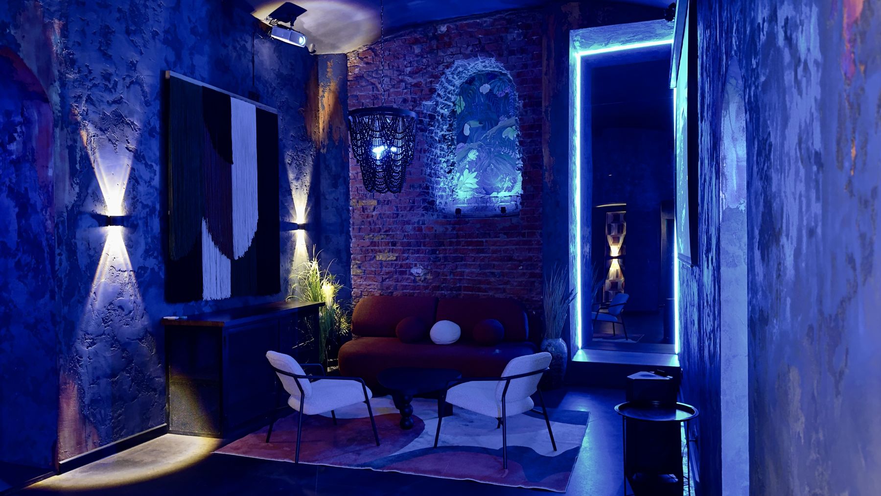 Комфортная зона для отдыха в лофте