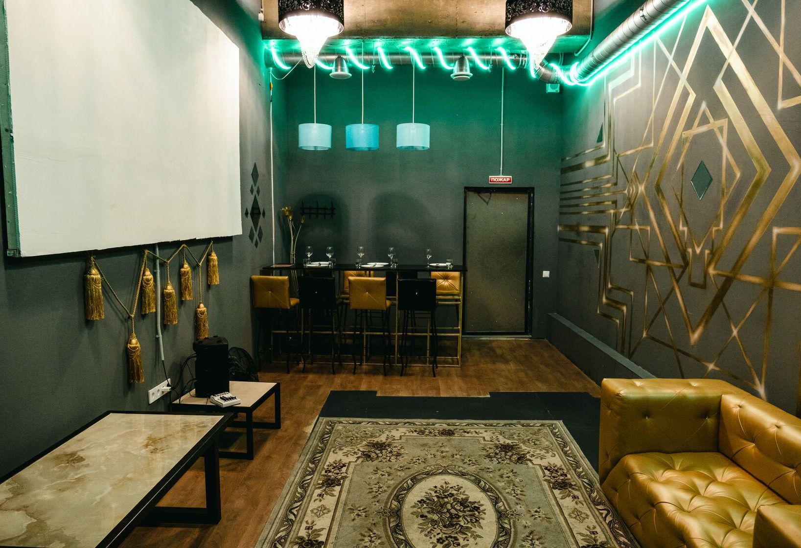 Арт-деко лофт для мероприятий в Москве - общий вид