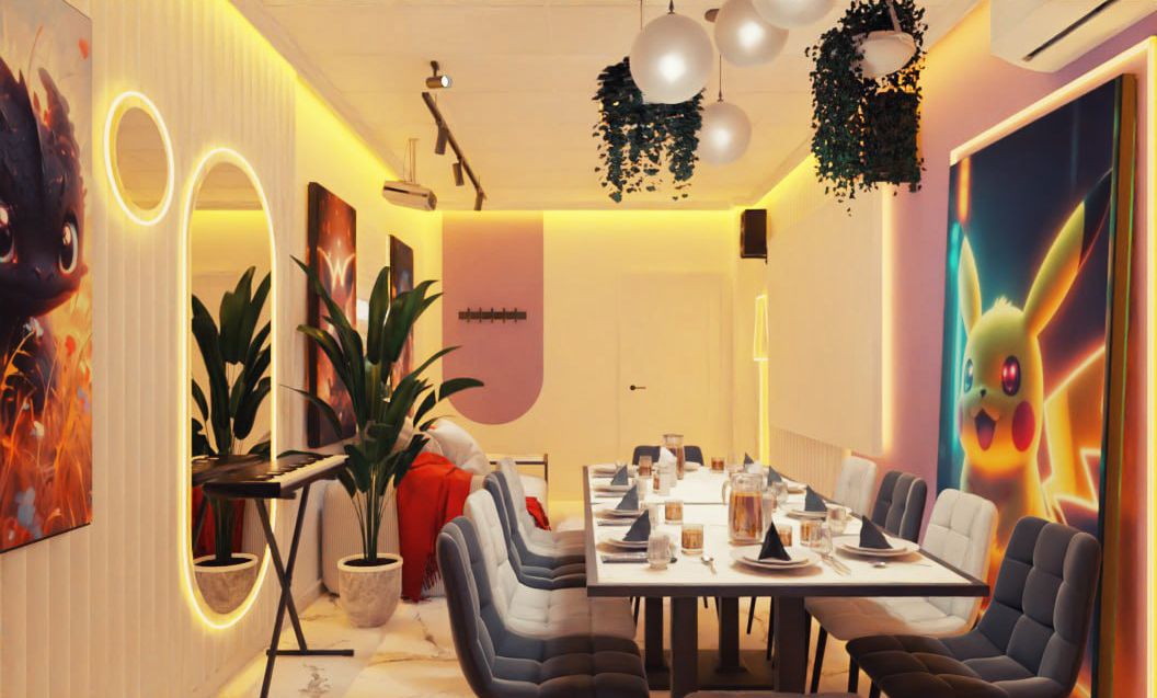 Караоке-зона в уютном лофте для детей