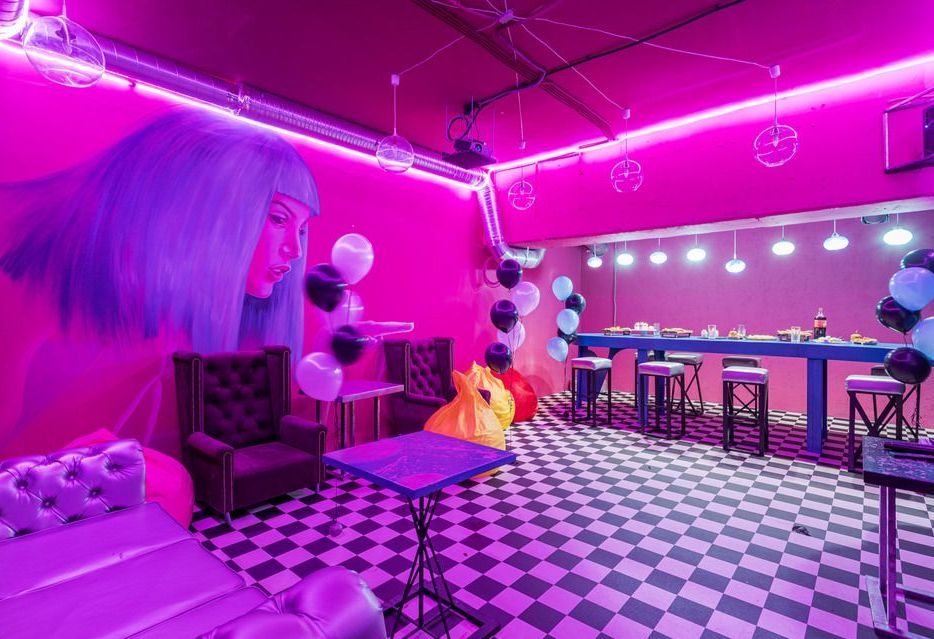 Киберпанковый лофт в Москве - общая панорама