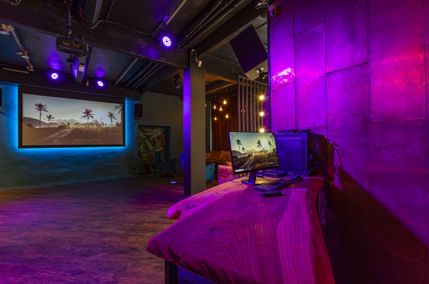 Зона для отдыха в лофте PALMA