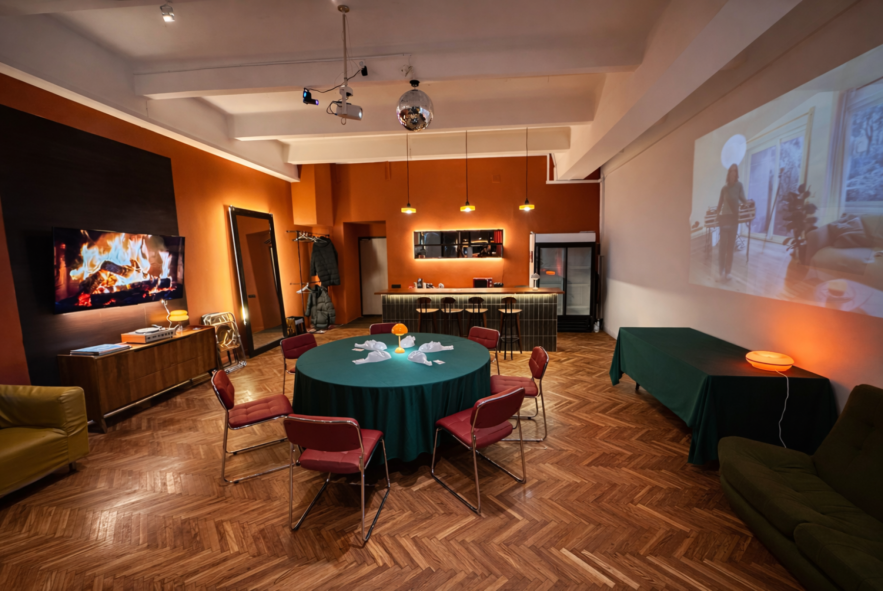 Интерьер лофта для мероприятий