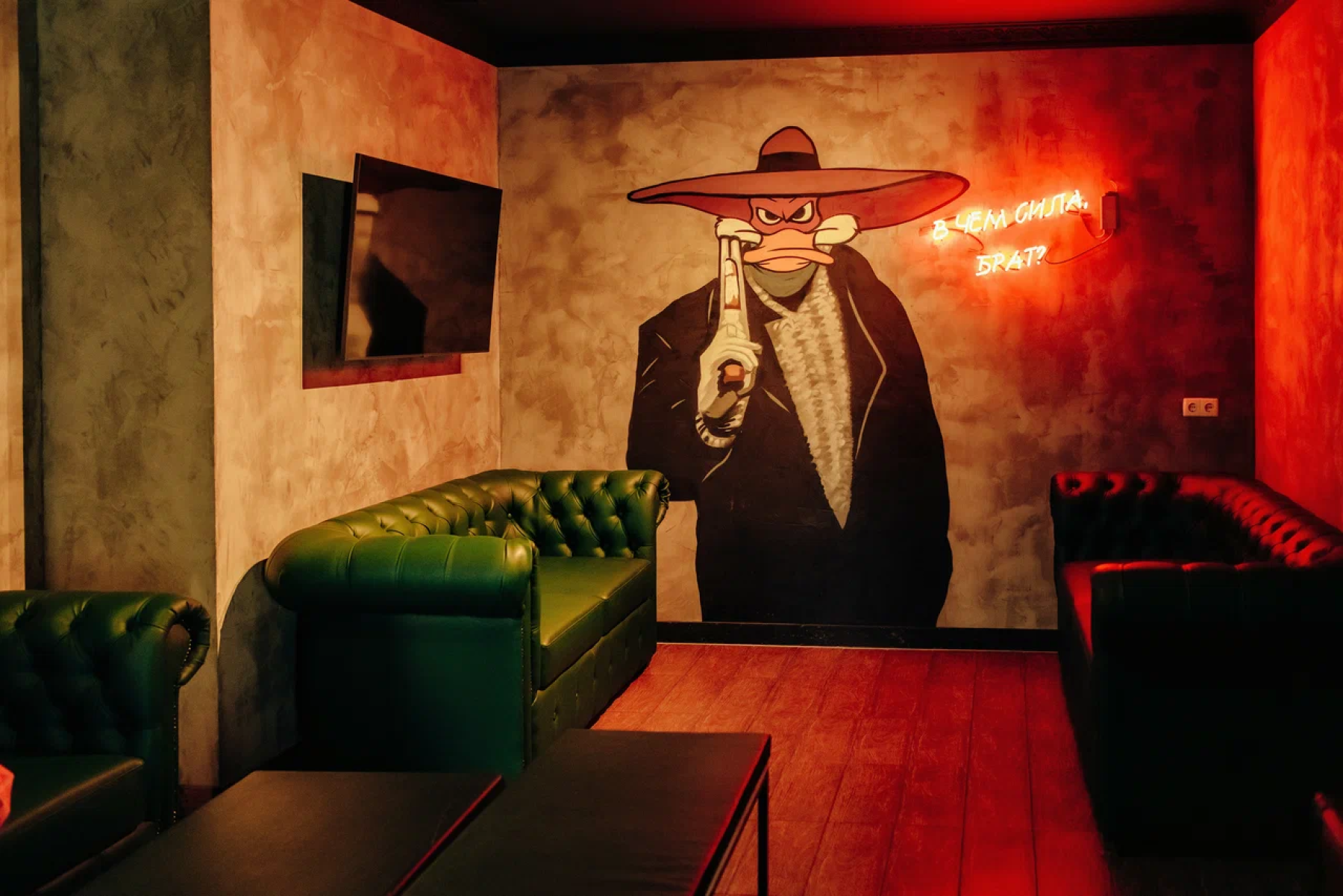 Барная стойка в лофте для мероприятий