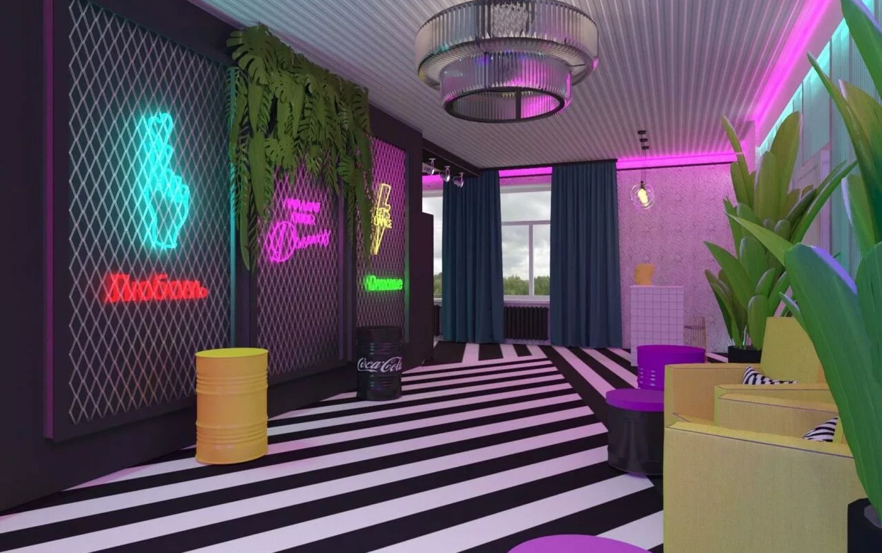 Стильный лофт Flower с панорамными окнами