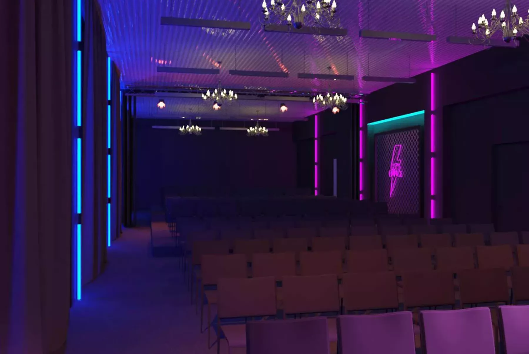 Барная стойка в лофте Flower