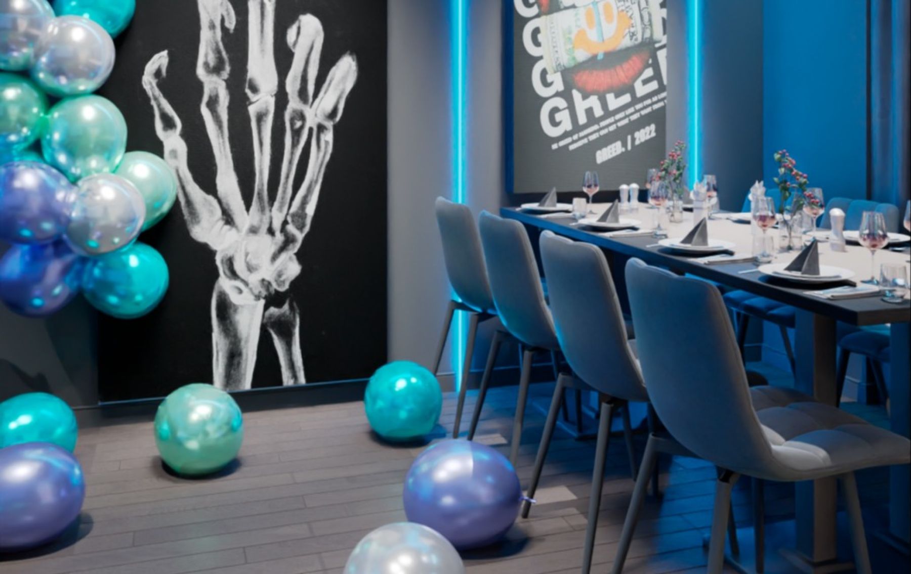 Лофт с верандой на крыше в Москве - панорамные окна