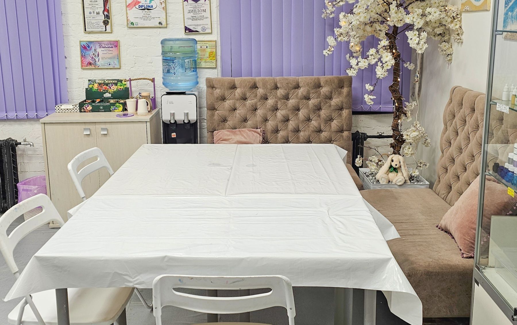 Арт-пространство в лавандовых тонах в центре Москвы