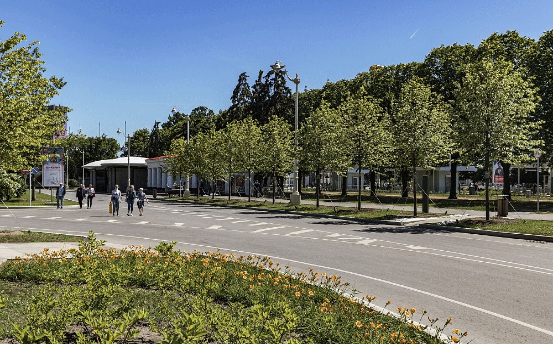 Северная петля на ВДНХ - вид на площадку