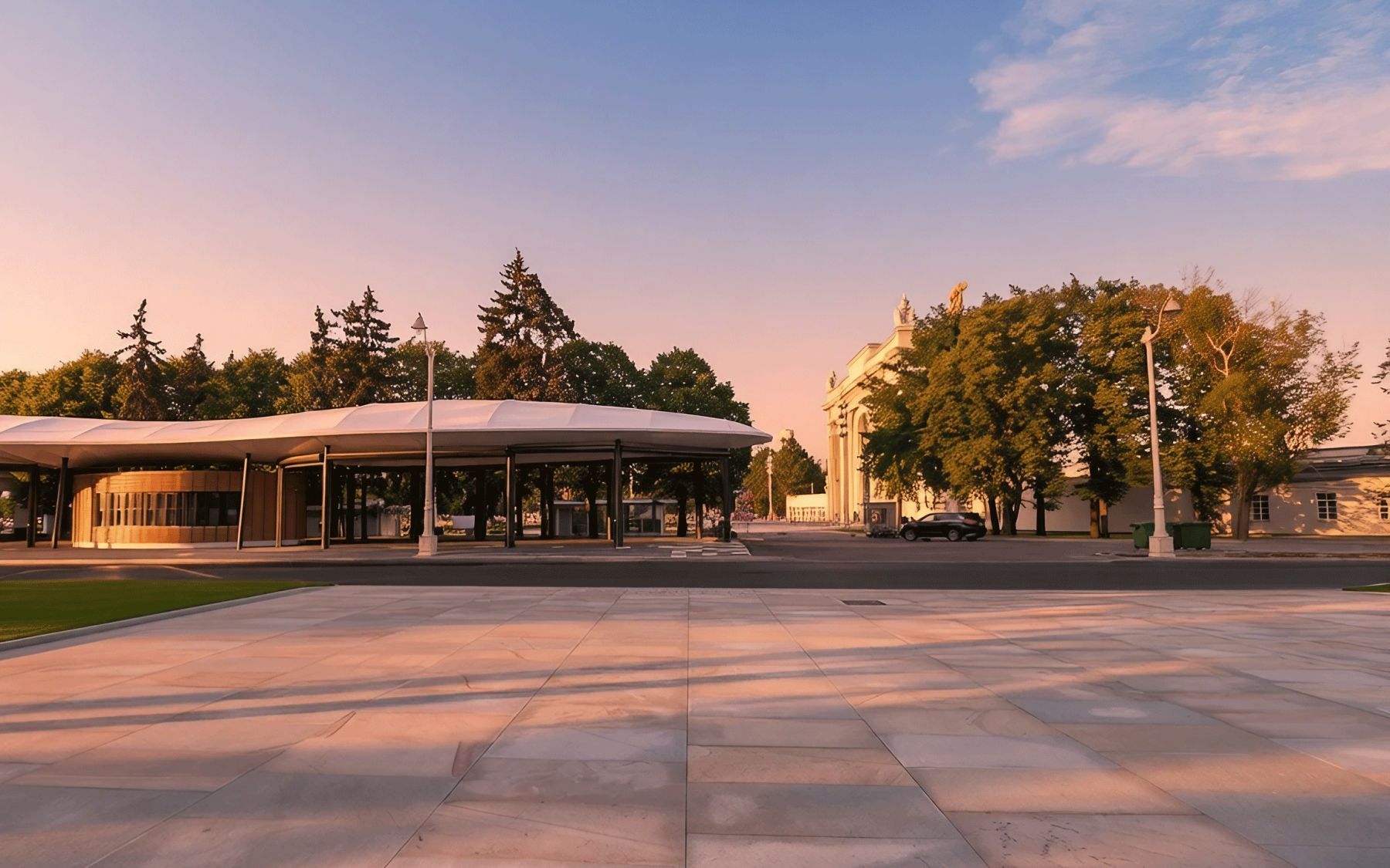 Южная петля на ВДНХ - открытое пространство для мероприятий