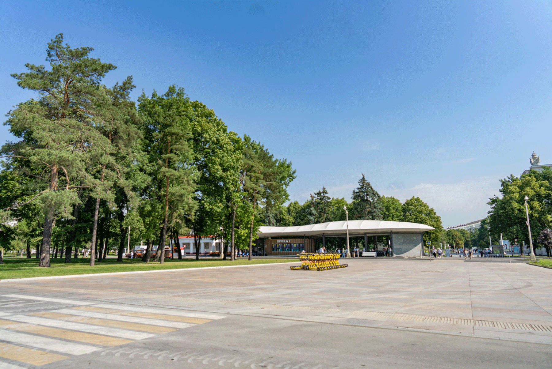 Вид на площадку Южная петля на ВДНХ