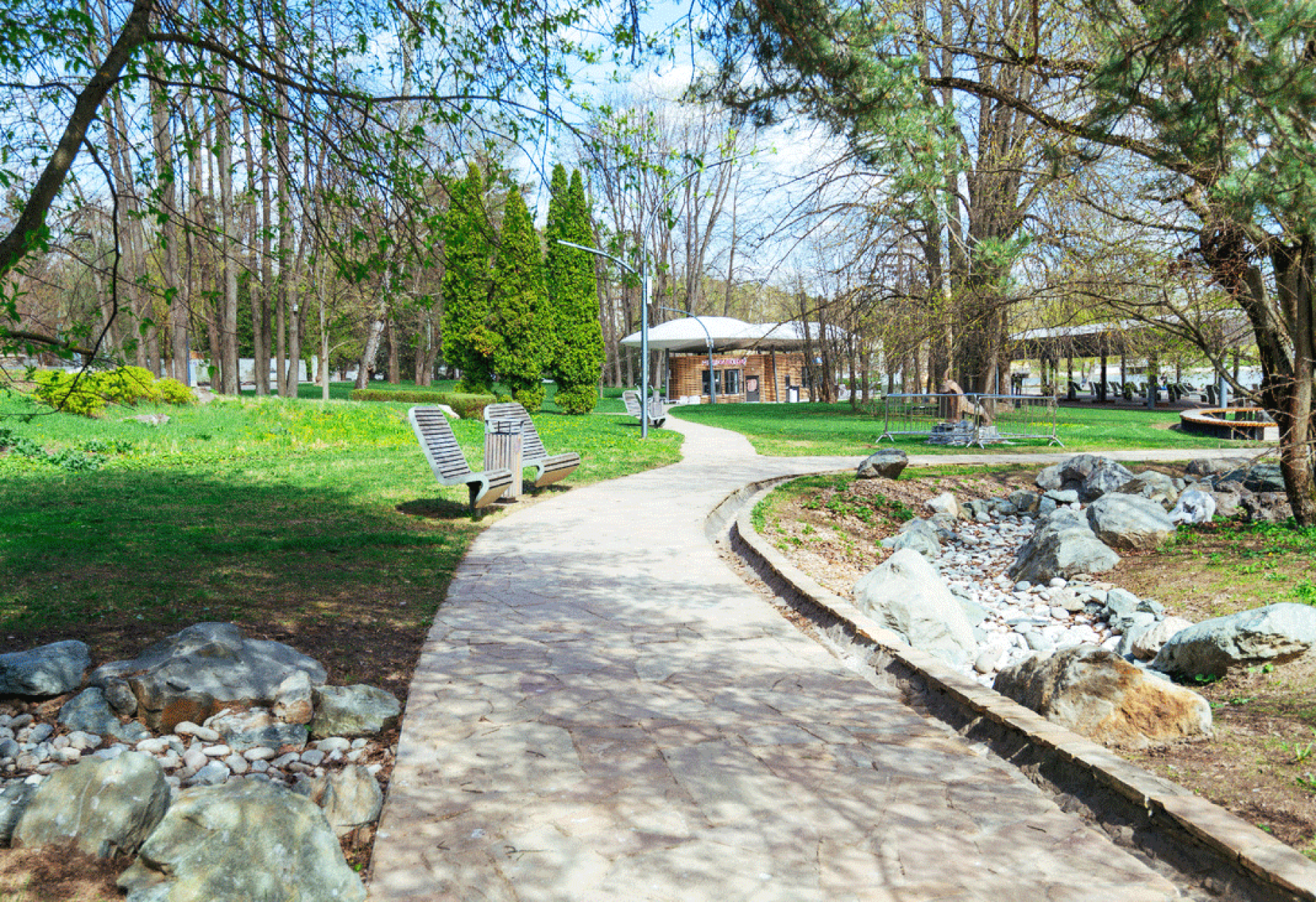 Грузинский сквер ВДНХ - зеленая зона