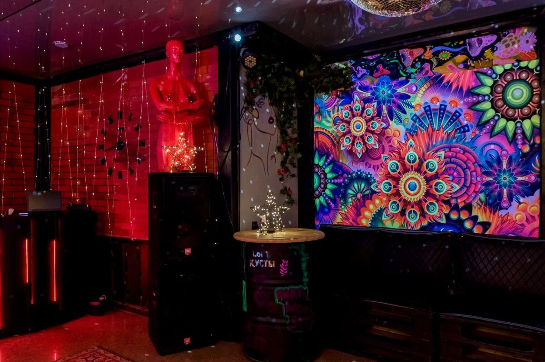 Барная стойка в лофте Галерея