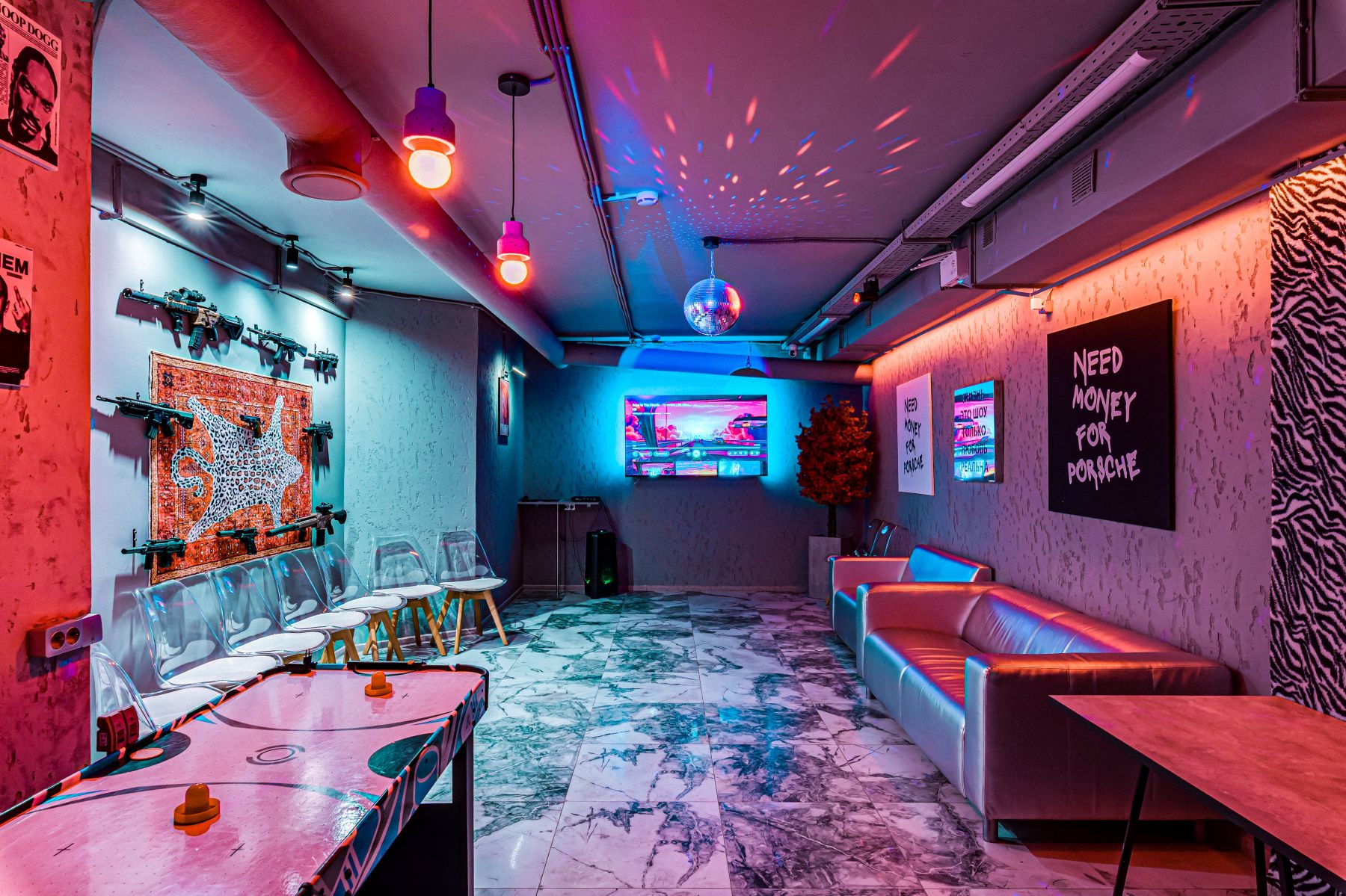 Лофт КАРБОН - неоновая подсветка