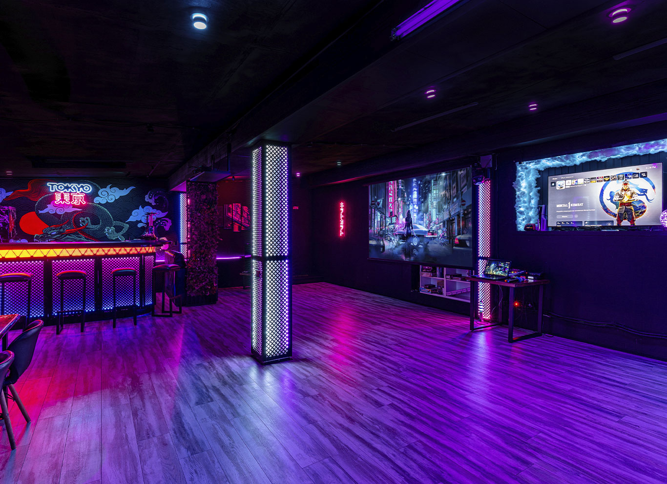 Фото площадки Японский киберпанк в лофте Tokyo Night Club с караоке и PS 5: изображение 2
